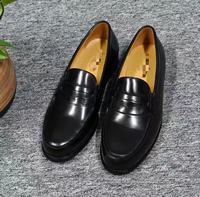 Mocassins en cuir classiques pour hommes, personnalisés en usine, confortables, à bout fermé, antidérapants, respirants, décontractés, printemps, été, automne, bureau