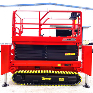 Gratis pengiriman CE/ISO 6m 8m 10m 12m 14m listrik ponsel Self-propelled mobil hidrolik udara mengangkat gunting Platform - Product Image 4