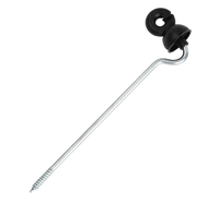 220mm verlengde schroefbare offset isolator voor elektrische omheining van veebedrijven, houten paal, UV-bestendige ringisolatoren
