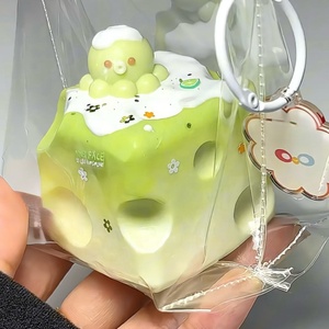 Juguete Antiestrés de Pulpo de Queso Matcha Realista, de Rebote Lento, Suave, para Apretar, Lindo, de Descompresión, de TPR - Product Image 3