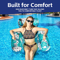 Fauteuil flottant gonflable en PVC pour adultes, pliable, pour piscine, bateau, été, plage, lac, fête aquatique, matelas d'eau moderne, tendance