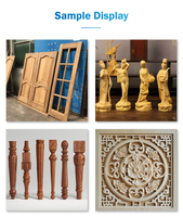 Routeur CNC à haute rigidité MVIP 1530 4 axes avec rotation latérale, machine de sculpture sur bois 3D avec roulement et moteur pour pieds de meubles