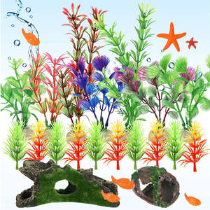 Vente meilleure nouveauté Simulation en plastique plante aquatique <span class=keywords><strong>aquarium</strong></span> décoratif grotte d'<span class=keywords><strong>aquarium</strong></span> décorations de roche - Product Image 3