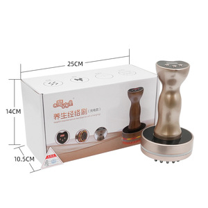 Cepillo de Masaje Eléctrico Magic Star, Recargable, Inalámbrico, con Control Remoto Dorado, Herramienta de Terapia de Masaje Gua Sha - Product Image 1