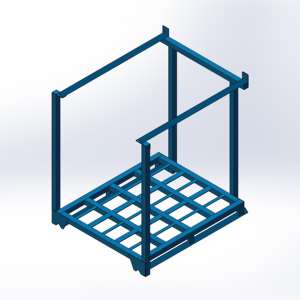 מתקן אחסון כבד מפלדה מצופה אבקה מסוג CASE CARTER OEM, כלוב נשיאה, נסטינר - Product Image 3