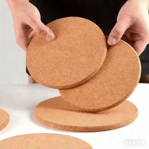 Round <strong>Cork</strong> Placemats 38cm Heat <strong>Insulation</strong> Kitchen Pads - Product Image 2