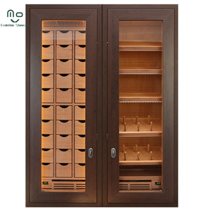 Vitrina de Madera de Cedro Español de Alta Gama para Exhibición de Cigarros, Humidor para <span class=keywords><strong>Tienda</strong></span> de <span class=keywords><strong>Vinos</strong></span>, Sala de Cigarros, Mueble para Sala de Fumadores - Product Image 5