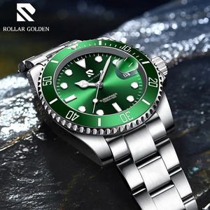 Orologio Meccanico da <span class=keywords><strong>Uomo</strong></span> di Alta Gamma in Acciaio Inossidabile con Quadrante Analogico Luminoso, Resistente all'Acqua 30M, Funzione Calendario - Product Image 2