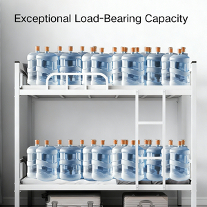 Современная двухъярусная металлическая кровать из стальных труб для общежития школы - Product Image 4