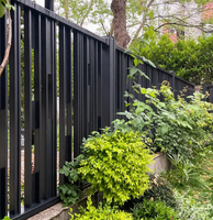 Clôture en aluminium à lattes d'occlusion avec revêtement en poudre pour produits de jardinage