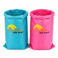 Sac en tissu tissé PP à double couture pour une sécurité accrue, sacs en plastique renforcés pour matériaux industriels