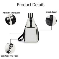 Tas Selempang Kasual Wanita Kapasitas Besar Tahan Air, Tas Ransel Crossbody dengan Tas Dada Bahu Fashion Wanita Pria