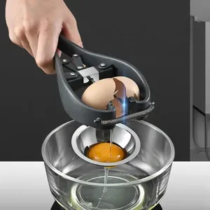 Meravigliosa frusta da cucina agitatore per uova frullino per le uova strumenti di cottura, separatore di uova in acciaio inossidabile separatore di tuorlo d'uovo bianco