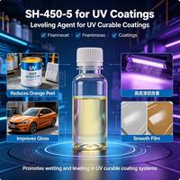 Agent de nivellement copolymère polyéther siloxane 450-5, améliore l'humidification et la flexibilité pour les revêtements UV, les encres et les modificateurs de revêtement PU