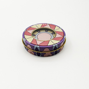 Bán buôn đa mô hình nhỏ rỗng kim loại nghệ tây hộp với cửa sổ vòng lưu trữ container 1-3 gam nghệ tây <span class=keywords><strong>tin</strong></span> - Product Image 6