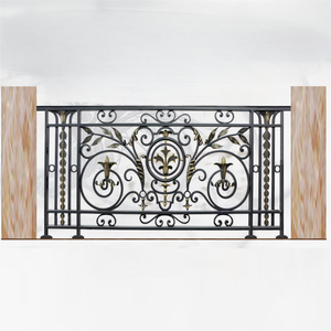 מרפסת מודרנית חיצונית עכשווית מעקות ברזל יצוק מעקות אלומיניום עבור דק התקנת קיר דק התקנה - Product Image 2