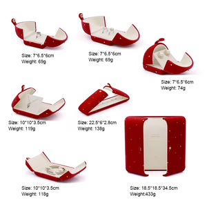 Premium Customized Necklace Luxury <b>Ring</b> <b>Box</b> Velvet Jewelry Packaging - Product Image 2