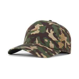 Gorras de Golf Estructuradas de 5 Paneles con Perforaciones Cortadas a Láser, Personalizadas, Curvas, de Camuflaje, Impermeables, para Caza, OEM ODM - Product Image 1