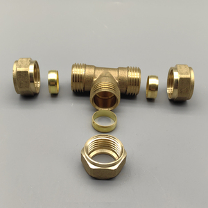 <strong>Copper</strong> Fittings ,15mm-54mm Brass CC Tee <strong>Pipe</strong> Fittings - Product Image 5