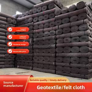 Tapis en <span class=keywords><strong>feutre</strong></span> noir pour l'entretien des routes et du béton, la construction de ponts, la protection des pentes, tissu <span class=keywords><strong>géotextile</strong></span> non tissé épaissi - Product Image 2