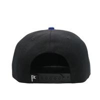 Gorra de Seis Paneles de Alta Calidad, Bicolor, con Visera Plana, Estructurada, con Logotipo Bordado en 3D Personalizado, Estampado de Hojas Tropicales, para Exteriores