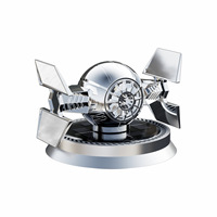 Diffuseur d'air de voiture à rotation automatique, design de machine solaire directe d'usine, parfum d'air de voiture