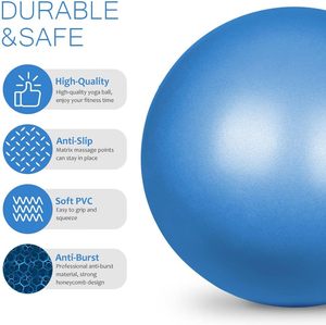 Pelota de <span class=keywords><strong>Pilates</strong></span> Mini Engrosada de 25 CM, Pelota de Ejercicio Pequeña Antiexplosión <span class=keywords><strong>para</strong></span> Yoga, <span class=keywords><strong>Pilates</strong></span>, Equilibrio y Fisioterapia <span class=keywords><strong>para</strong></span> Mujer y Hombre - Product Image 4
