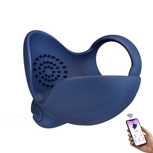 Anello Vibrante in Silicone Impermeabile per Pene e Scroto con Funzione Ritardante, Stimolazione per Adulti - Product Image 1
