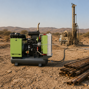 Diesel Driven Screw <b>Air</b> <b>Compressor</b> 8 Bar 15kW <b>Oil</b> Cooled Stationary Industrial <b>Compressor</b> for Mining Construction - Product Image 4