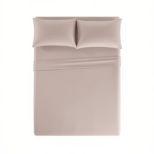 Sábanas King Size Cabos Almond, 400 Hilos, Lisas, Teñidas, para Cama - Product Image 1