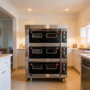 <span class=keywords><strong>Four</strong></span> <span class=keywords><strong>à</strong></span> pâtisserie commercial en acier inoxydable 324L 0-400 ° C pour <span class=keywords><strong>Pizza</strong></span>, Pain, Biscuits - Product Image 1