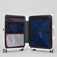 Logo Kustom Model Terbaru Koper Trolley PC Keras 20" 24" 28" dengan Kunci TSA Ringan Tahan Air untuk Kabin & Perjalanan