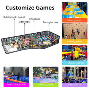 TONGYAO 9 en 1 Aire de jeux intérieure pour enfants, ensembles de jeux multifonctions, jeux souples, toboggan, piscine à balles, fosse à balles en mousse, <span class=keywords><strong>mur</strong></span> <span class=keywords><strong>d</strong></span>'<span class=keywords><strong>escalade</strong></span>, blocs de construction - Product Image 3