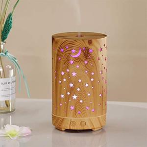 7 Colors Led Light Electric Defuser Ultrasonic Cool Mist Fresh Air Wood Grain Mini Fragrance Oil Humificador for SPA - Product Image 3
