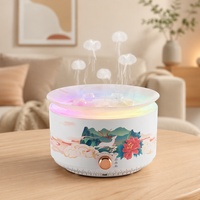 Diffuseur d'arômes Chinoiserie Mist, 7 couleurs LED, 360 ml, humidificateur ultrasonique d'huiles essentielles, relaxant, méduse, pour hôtel et maison