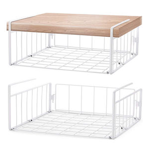 <span class=keywords><strong>Bajo</strong></span> estantería estante de alambre cesta colgante se desliza <span class=keywords><strong>bajo</strong></span> estanterías para almacenamiento en casa de <span class=keywords><strong>Bajo</strong></span> cestas <span class=keywords><strong>despensa</strong></span> organizador - Product Image 1