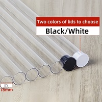 Tube d'emballage PC transparent avec couvercle pour flotteurs de pêche, disponible en usine pour exposition
