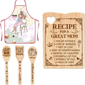 Solid Wood Cutting Board Rectangle Laser Engraved Rustic <b>Kitchen</b> Bread Board Household Use - Product Image 2