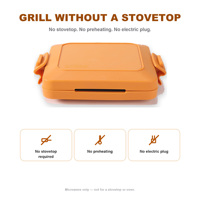 Plat de cuisson en silicone réutilisable et écologique pour micro-ondes, accessoires de cuisine