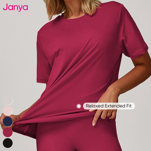 Maglietta Estiva Traspirante da <span class=keywords><strong>Donna</strong></span> Janya, Asciugatura Rapida, Collo Tondo, Top per <span class=keywords><strong>Palestra</strong></span> e Yoga, Manica Corta, Casual, Comoda, per Fitness e Sport - Product Image 6