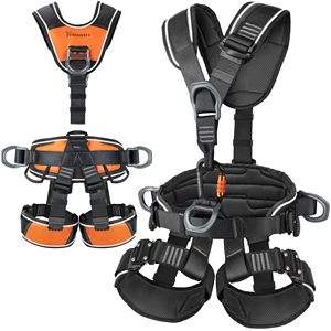 Arnés de Seguridad Hengchang con Certificación CE, <span class=keywords><strong>Doble</strong></span> Anillo en D de Poliéster, Carga de 200 kg, con 5 Anillos en D para Anclaje Fijo Aéreo y Protección Contra Caídas - Product Image 1