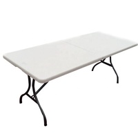Kunststoff Klapptisch Rechteck für Bankett im Freien Hochzeit Klapptische 6 ft Tisch verwendet