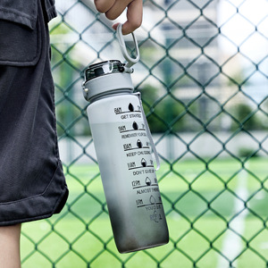 Eco-Friendly 1L Large Durable Gym Plastic <strong>Bottle</strong> for Fitness <strong>With</strong> <strong>Straw</strong> Portable Travel Enthusiasts Leakproof Water <strong>Bottle</strong> - Product Image 3