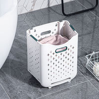 Panier à linge sale sur roulettes, pliable, écologique, pour la maison, le dortoir, la salle de bain, le rangement des chaussettes sales sur le balcon