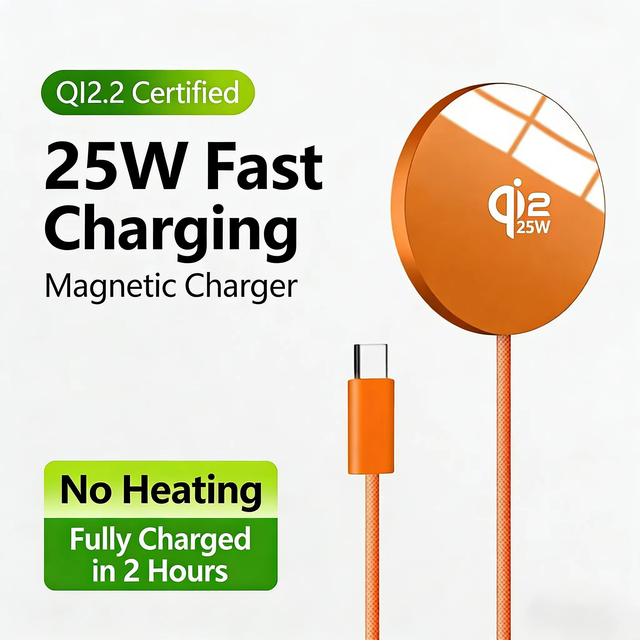 Xput Magnetic Wireless Charger 2.2 25W Super Fast Charging No Heat Pro Type-C for I Phone 17 16 15 14 13 12
