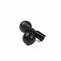 Service d'usinage CNC sur mesure de haute qualité pièces de tournage CNC boulons à vis anodisés noirs en aluminium 6061