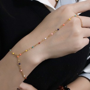 Ins Popular Stainless Steel <strong>Gold</strong> Plated Ring and <strong>Bracelet</strong> Cubic Zirconia <strong>Pearls</strong> Hand Jewelry <strong>Bracelet</strong> for Women Party Gifts - Product Image 5