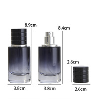 Flacon en verre vide personnalisé pour parfum et sérum/creme de soin 30ml/50ml/100ml avec pompe pulvérisatrice sérigraphiée et diffuseur à bâtonnets