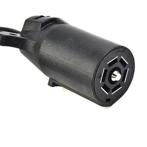 Convertisseur de feux de <span class=keywords><strong>remorque</strong></span>, <span class=keywords><strong>prise</strong></span> à lame RV <span class=keywords><strong>7</strong></span> voies vers adaptateur de <span class=keywords><strong>prise</strong></span> ronde <span class=keywords><strong>7</strong></span> <span class=keywords><strong>broches</strong></span>, connecteur de câblage de <span class=keywords><strong>remorque</strong></span> américain vers européen - Product Image 5