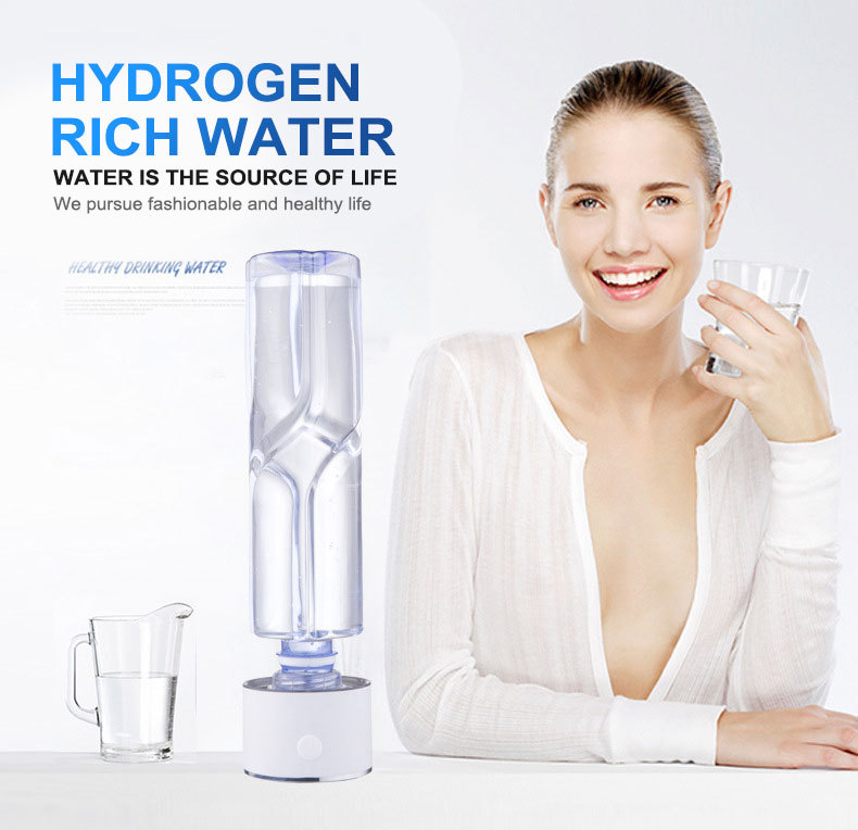 420ml Machine à Eau Riche En Hydrogène PC ou Alliage De Zinc Fond SPE PEM H2 Alcaline Hydrogène Eau riche en Hydrogène bouteille